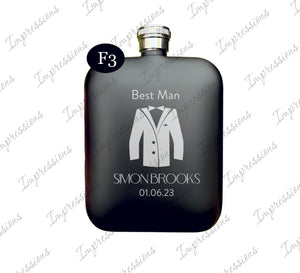 Best Man Groomsman Wedding 6 OZ Flask