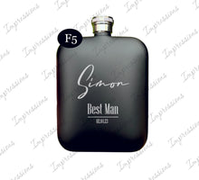 Load image into Gallery viewer, Best Man Groomsman Wedding 6 OZ Flask