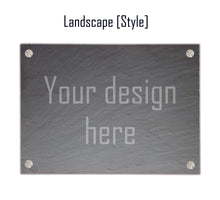 Load image into Gallery viewer, Exterior Business Logo Office Sign Plaque Personalised Slate House Pub Garden Shed Opening Hours