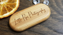 Load image into Gallery viewer, Bamboo Wooden Pebble USB Flash Drive Storage Pen + Flip-Box Photography Gift