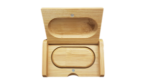 Bamboo Wooden Pebble USB Flash Drive Storage Pen + Flip-Box Photography Gift