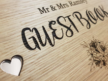 Load image into Gallery viewer, Oak Guest Book Sign