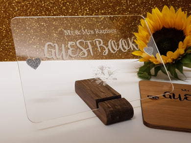 Acrylic Guest Book Sign