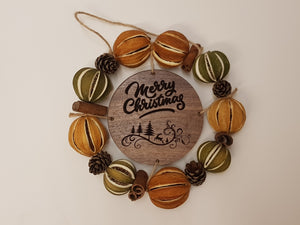 Scented Fruit Merry Christmas Wreath