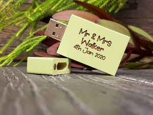Colourful Wooden Block USB Flash Drive