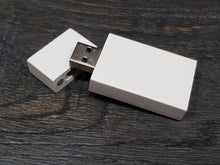 Load image into Gallery viewer, White Wooden Block USB Flash Drive Wedding Photography Presentation
