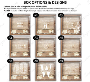 Walnut Wood & Acrylic 6x4 Photography Presentation Box + USB Logo Engraved