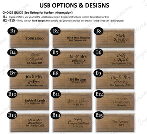 Walnut Wood & Acrylic 6x4 Photography Presentation Box + USB Logo Engraved