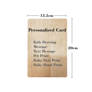 Engraved Wooden Photo Plaque - Special Occasions