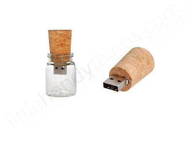 Wine Cork Glass USB Flash Drive - littlehandythings.com