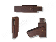 Load image into Gallery viewer, Wooden Rectangle Swivel 8GB USB Flash Drive - littlehandythings.com - 4
