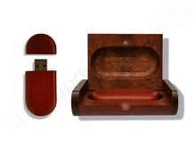 Load image into Gallery viewer, Red Wood USB Flash Drive + Gift Box - littlehandythings.com - 2