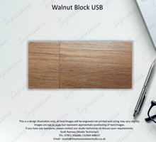 Load image into Gallery viewer, Walnut Wood &amp; Acrylic 6x4 Photography Presentation Box + USB Logo Engraved