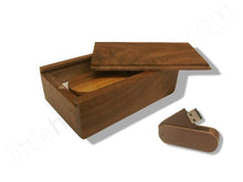 Load image into Gallery viewer, Natural Wood Oval Swivel 8GB USB Flash Drive + Gift Box - littlehandythings.com - 5