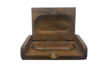 Load image into Gallery viewer, Walnut Wooden USB Flash Drive Storage Pen + Flip-Box Photography Gift