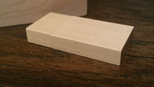 Load image into Gallery viewer, Maple Wooden Rectangle Block USB Flash Drive